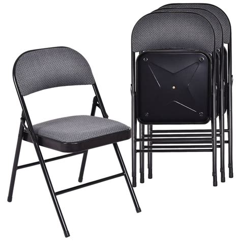 metal folding chairs with fabric seats|folding padded chairs lowest price.